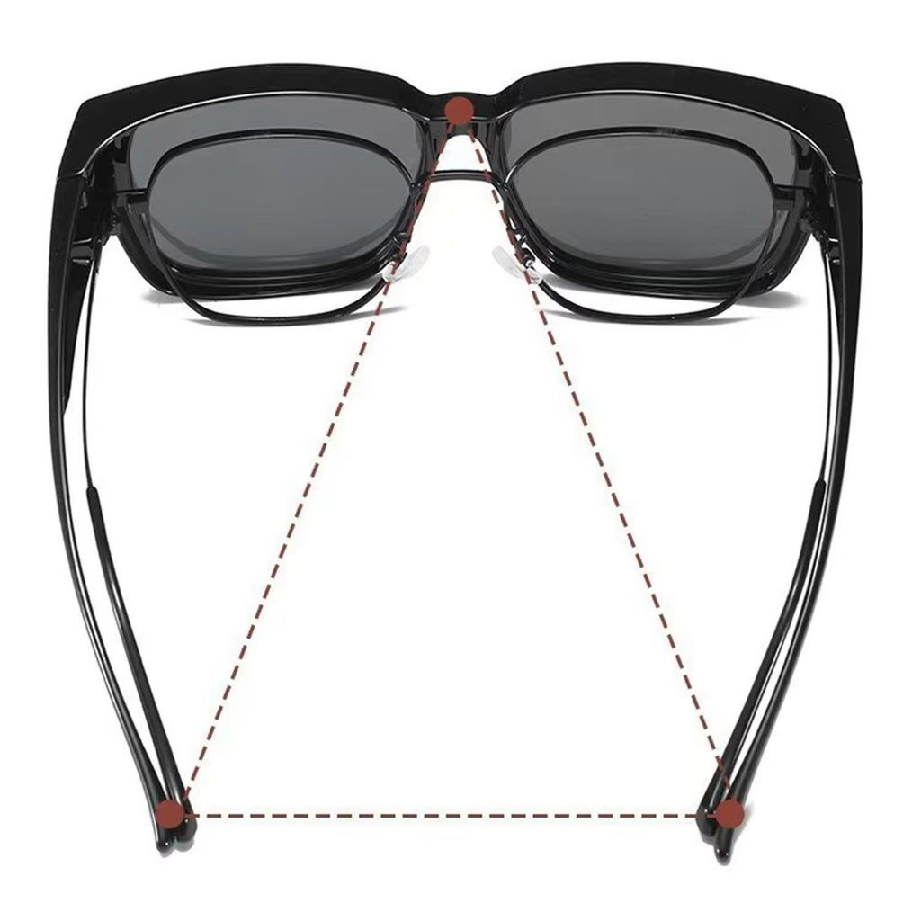 Fit-Over Sunglasses Polarized Oversized Square Frame – image 5
