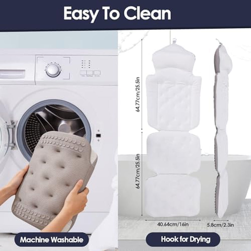 Bath Pillow for Tub, Full Body Thick Bathtub Cushion – image 6
