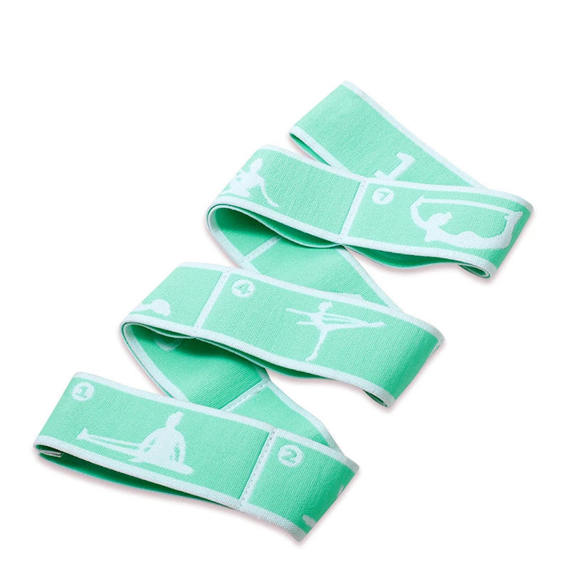 8-Loop Yoga Stretching Strap - Elastic Pilates & Dance Band – image 7
