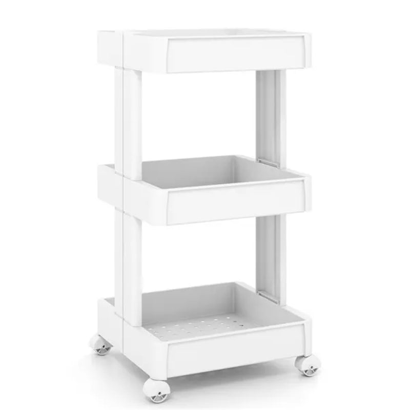 Rolling Storage Cart, 3-Tier with Ventilated Trays, 15.5x14.5x30 in – image 5