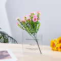 Clear Acrylic Book Vase - Bookshelf Flower Vase, Book Lover Gift