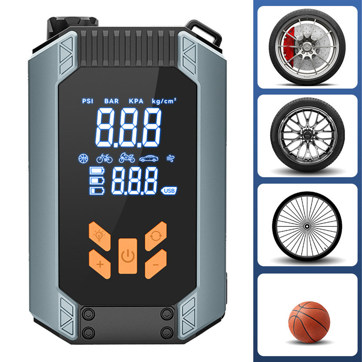 Cordless Tire Inflator – 150 PSI Portable Air Pump – image 6
