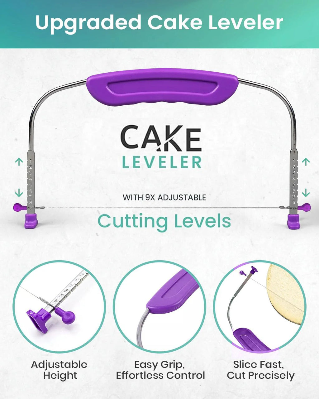 Cake Decorating Kit 64 Piece – Turntable, Piping Tips & Spatulas – image 4