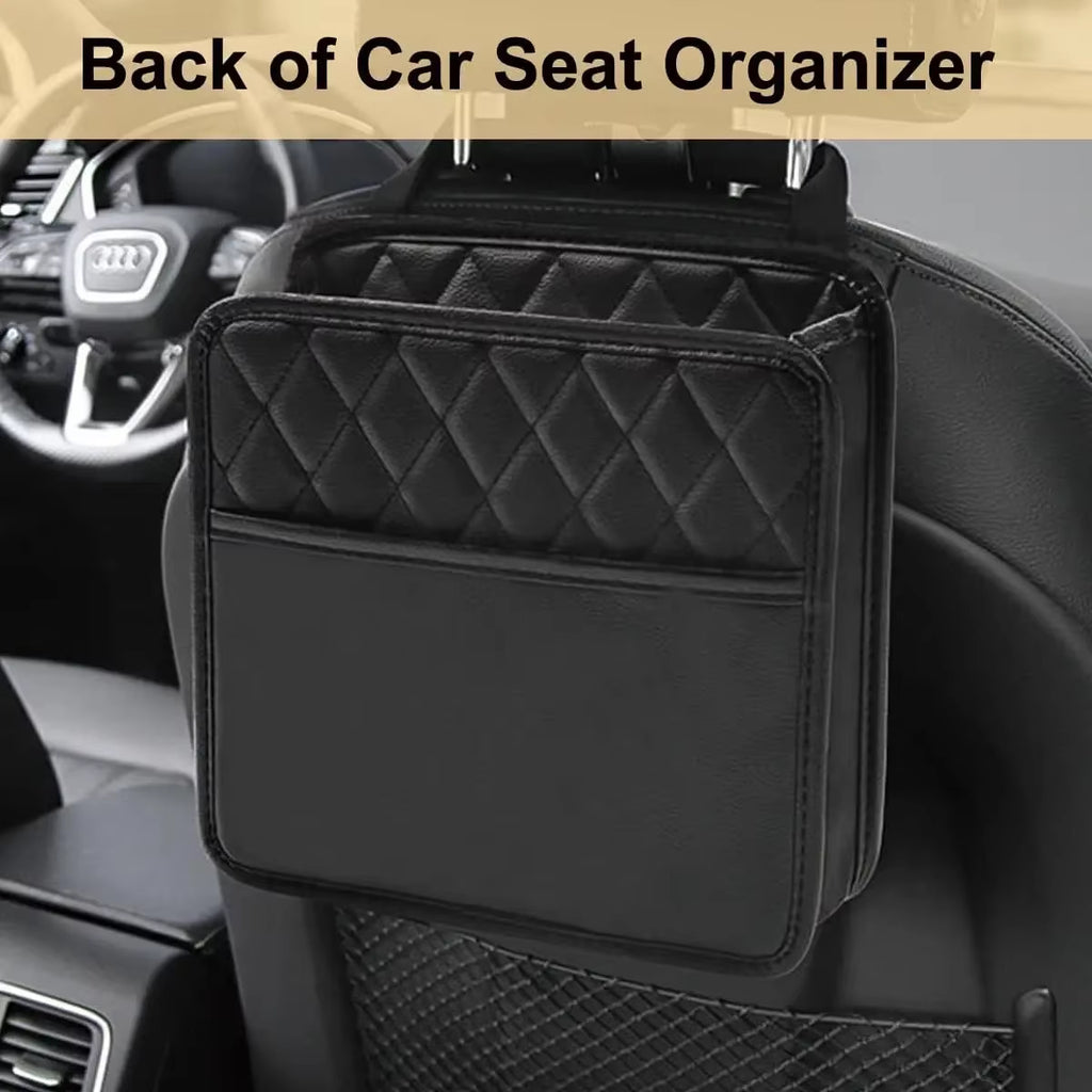 Waterproof Hanging Car Seat Organizer with Trash Bag – image 3