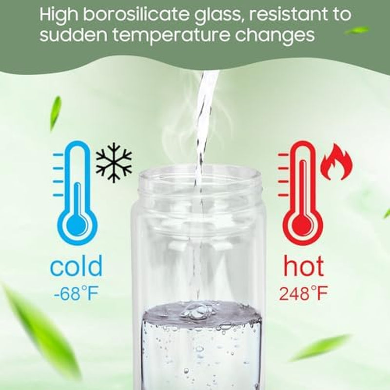 Tea Infuser Bottle 1000 ml, Glass Loose Leaf Tea Maker – image 4