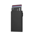 Pop-Up Card Holder Wallet Slim Minimalist Black