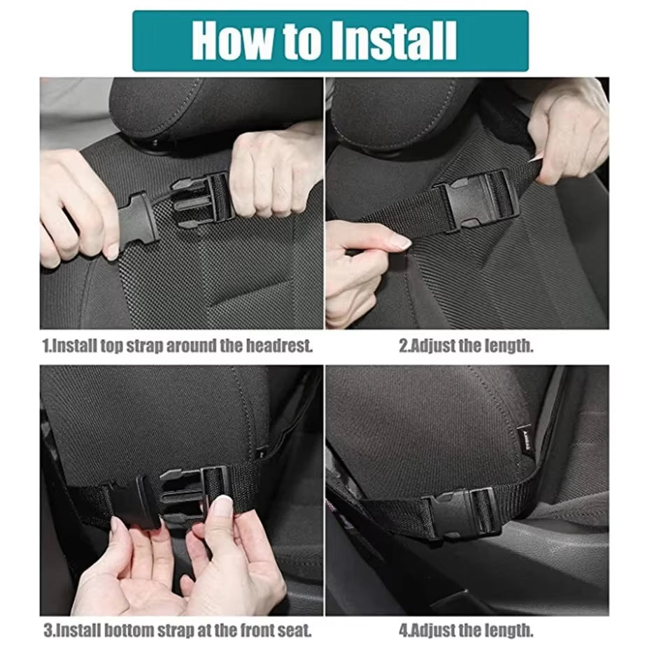 Backseat Organizer with Tablet Holder - Multi-Pocket Kick Mat – image 6