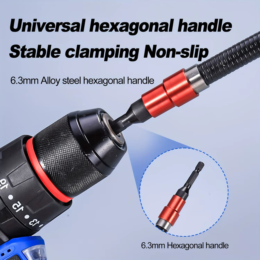 Flexible Drill Bit Extension Shaft 1/4in Hex for Tight Spaces – image 3