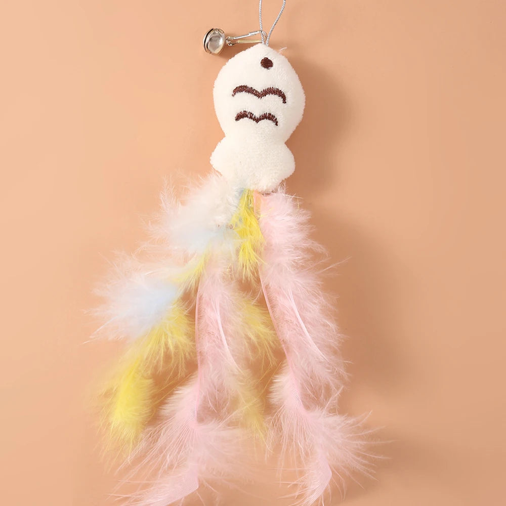 360° Rotating Feather Cat Teaser Wand – image 4