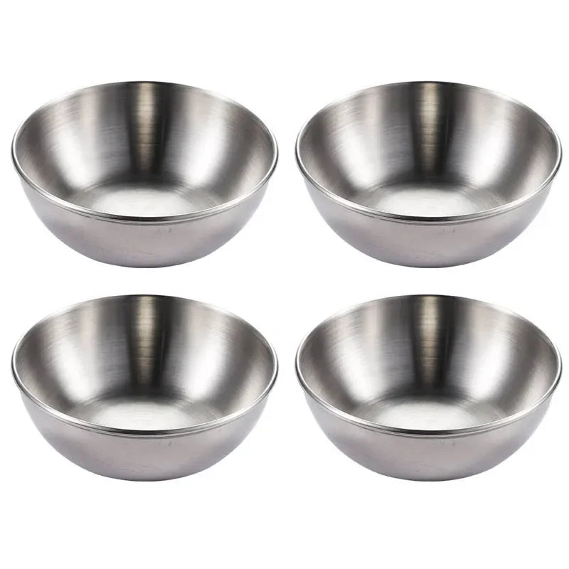 Stainless Steel Sauce Dishes Set - Gold or Silver Dipping Bowls – image 6