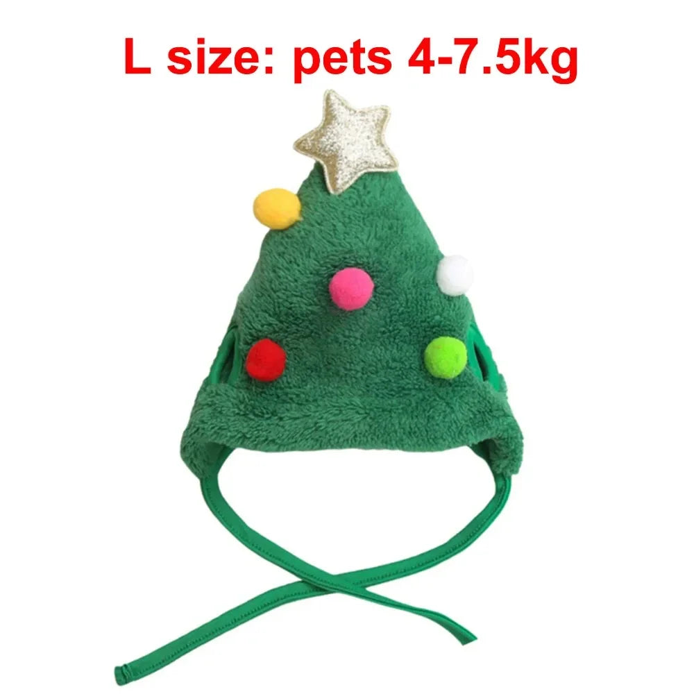 Christmas Pet Costume Set - Santa Hat & Scarf for Cats & Dogs