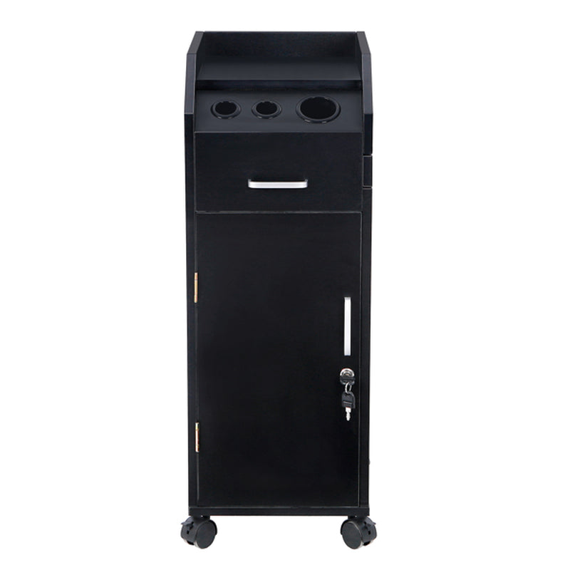 Rolling Salon Tool Cart with 3 Hair Dryer Holders and 4 Drawers – image 9
