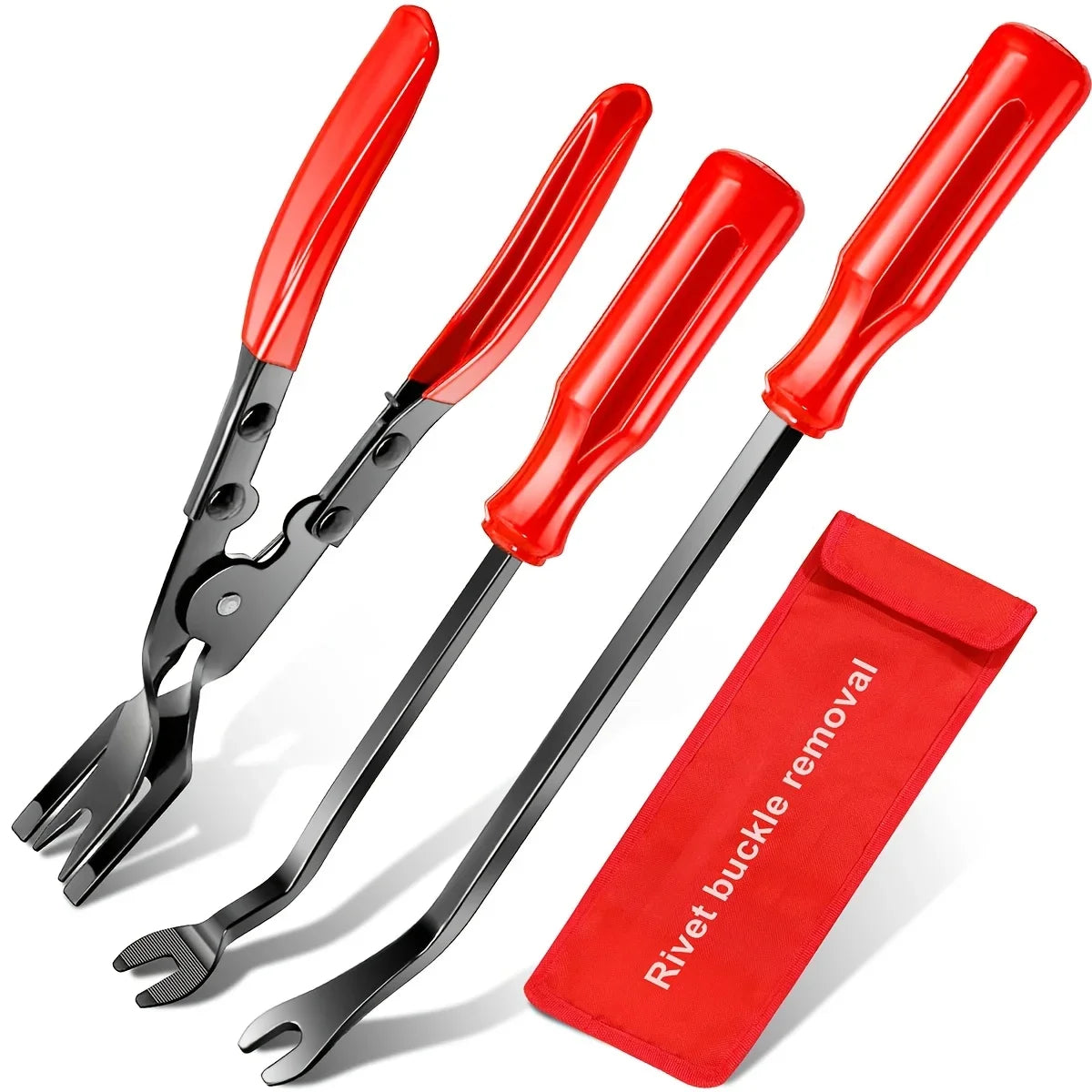 Car Clip Pliers Set – 4 Pc Trim & Fastener Removal – image 2