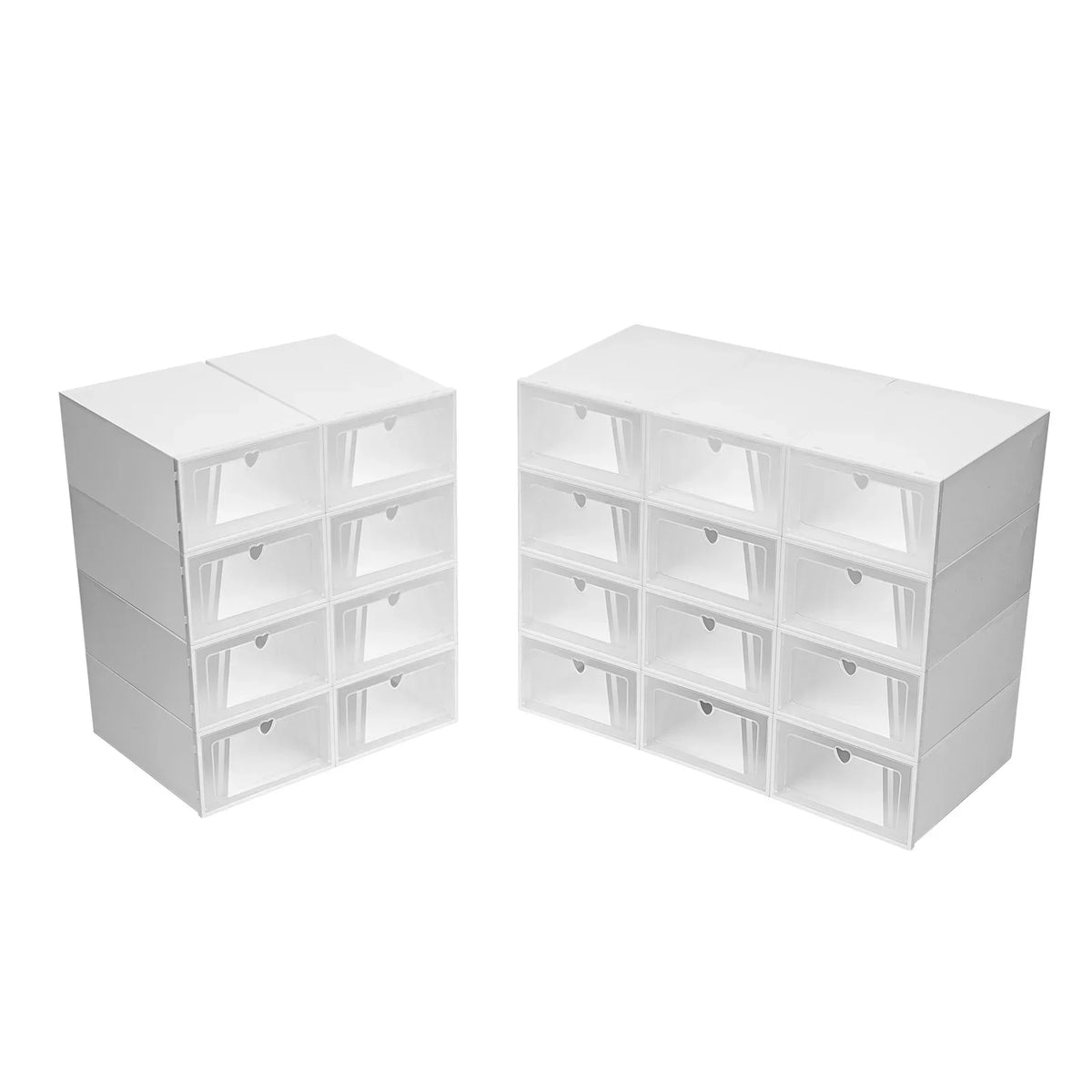 Clear Shoe Storage Boxes 20-Pack - Stackable Foldable Organizers – image 5