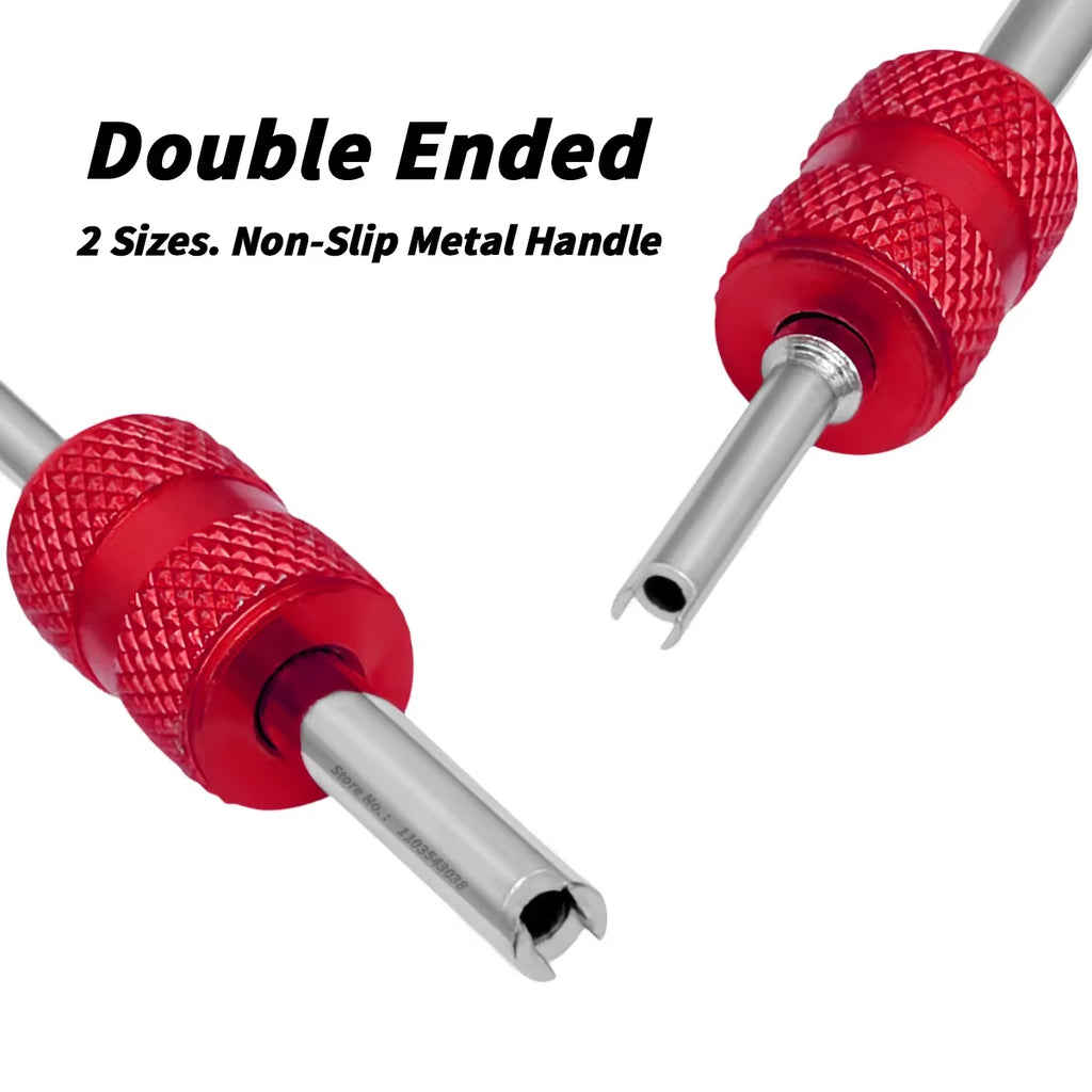 Valve Core Remover Tool, Dual-Head Tire Valve Stem Wrench – image 4