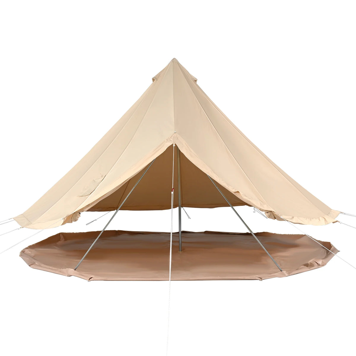 Canvas Bell Tent 16.4 ft, 4-Season Yurt Tent with Stove Jack – image 10