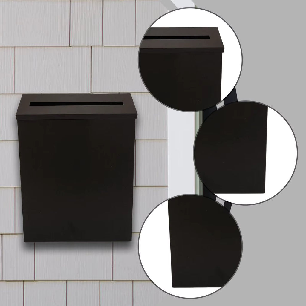 Wall Mount Metal Mailbox Space Saving Letterbox for Front Door – image 5