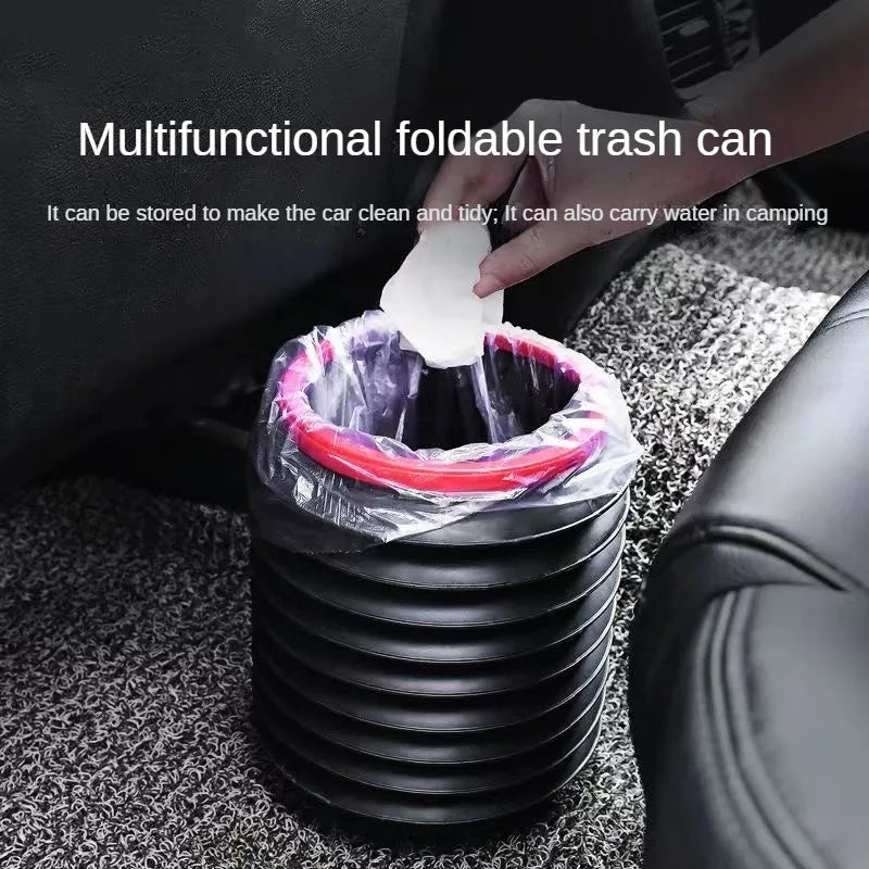 Foldable Hanging Car Trash Can & Umbrella Storage Bucket – image 4