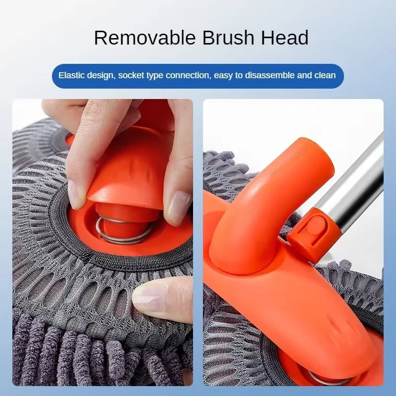 Telescopic Car Wash Mop – Chenille Double Brush Head – image 5