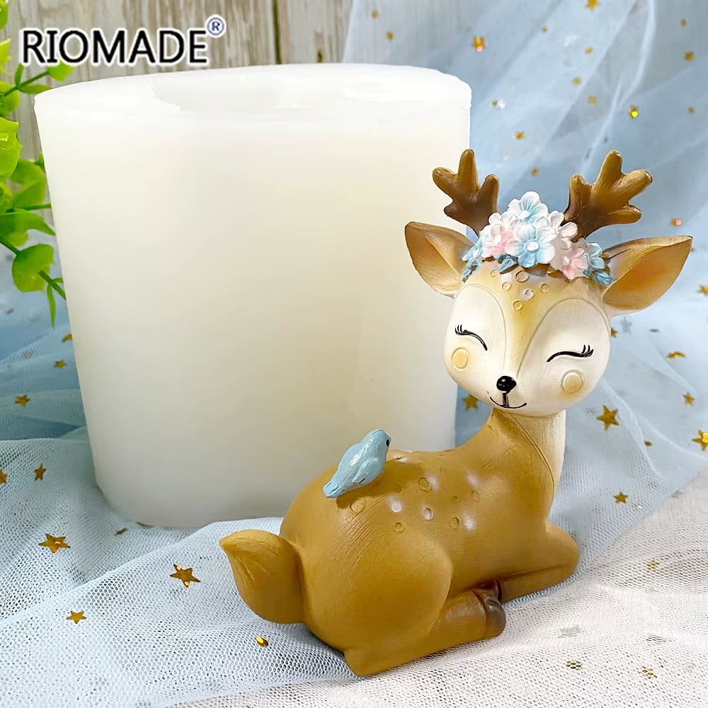 Deer Silicone Mold for Candles, Plaster and Resin Crafts – image 5