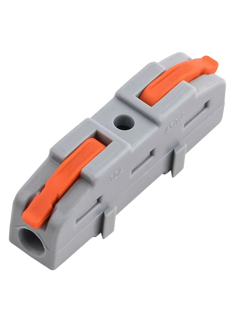 Electrician Inline Lever Wire Connectors 20 Pack - Compact Splicing, 28-11 AWG