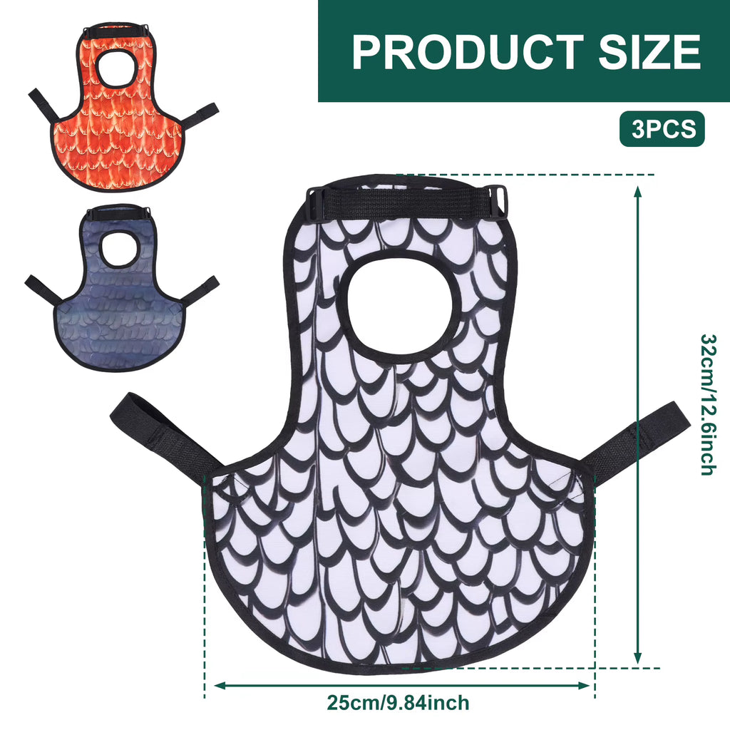 Chicken Saddle Feather Protector 3-Pack with Adjustable Straps – image 3