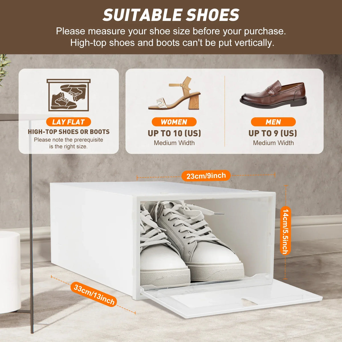 Clear Shoe Storage Boxes 20-Pack - Stackable Foldable Organizers – image 10