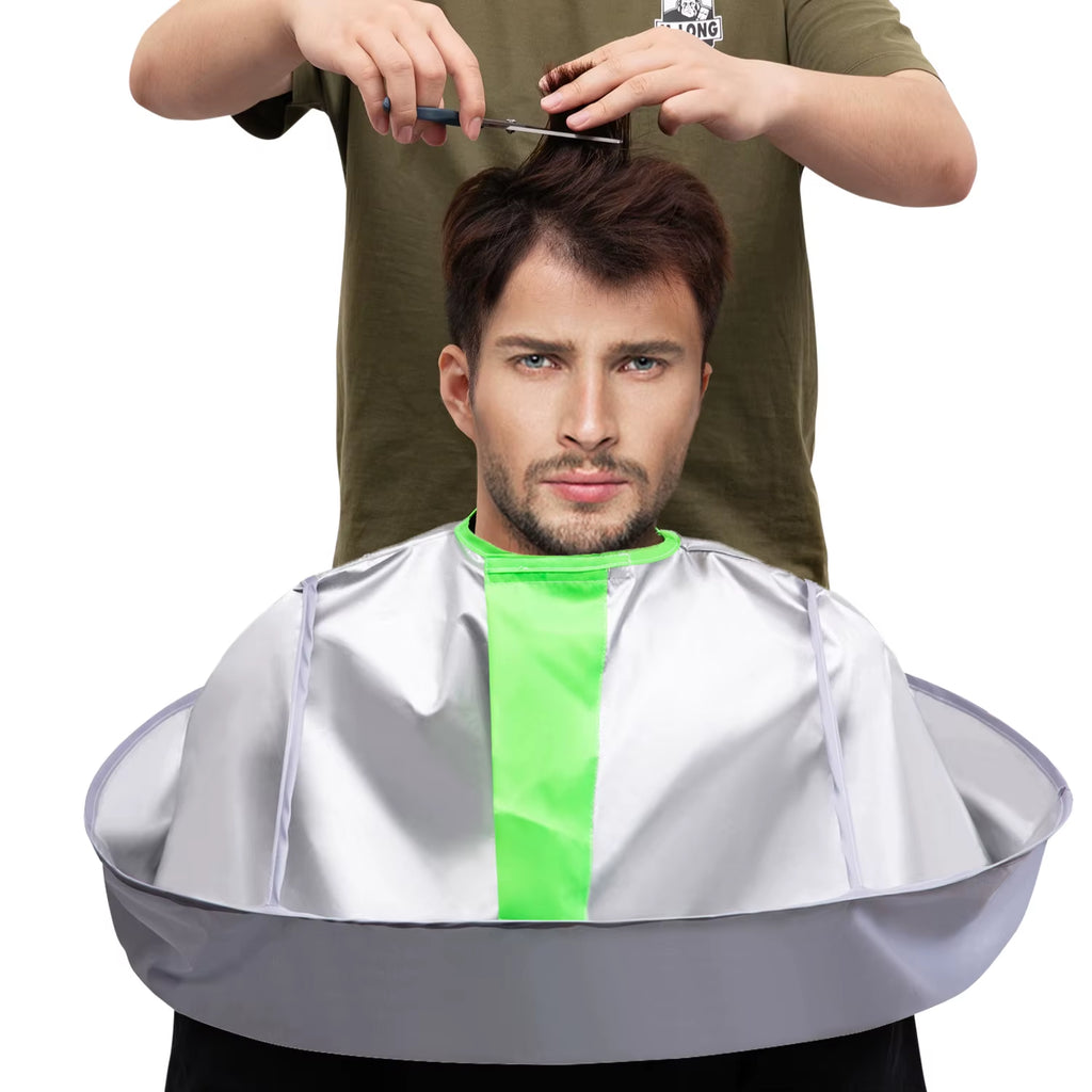 Foldable Umbrella Hair Cutting Cape for Home and Salon Haircuts – image 1