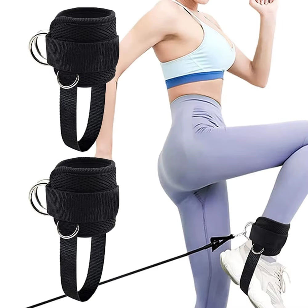 Ankle Straps for Cable Machine - Padded Gym Kickback Cuffs – image 4