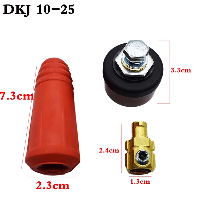 Welding Cable Quick Connector, Brass Panel Plug and Socket Set – image 3