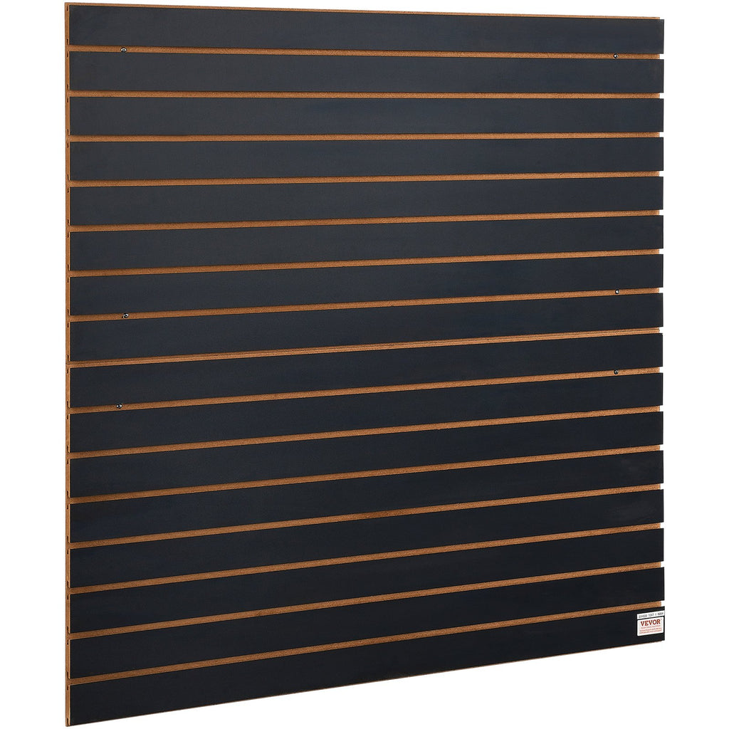 Slatwall Panels 4 x 2 ft, Black Garage Wall Organizer Panels