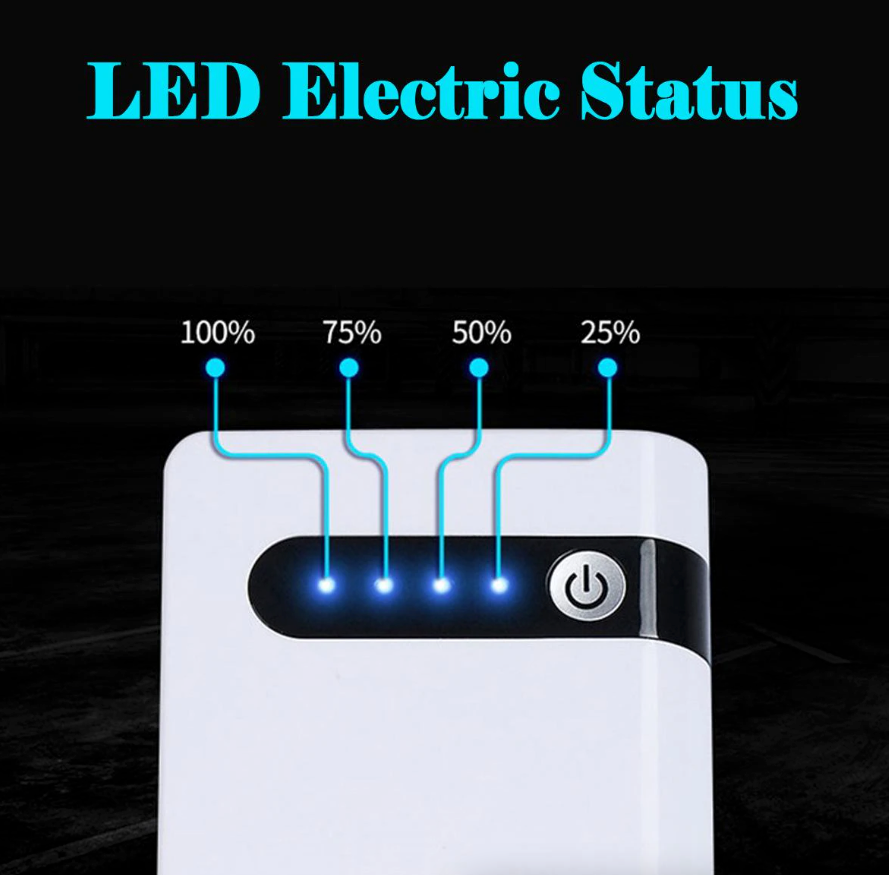 Car Jump Starter – 400A Peak, 20000mAh Power Bank with LED Light