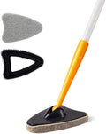 Tub Tile Scrubber Brush, 2-in-1 with 50 in Pole and Scouring Pads
