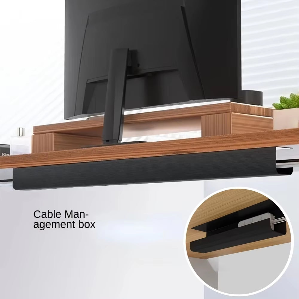 Under Desk Cable Management Tray, 40 cm Adhesive – image 7
