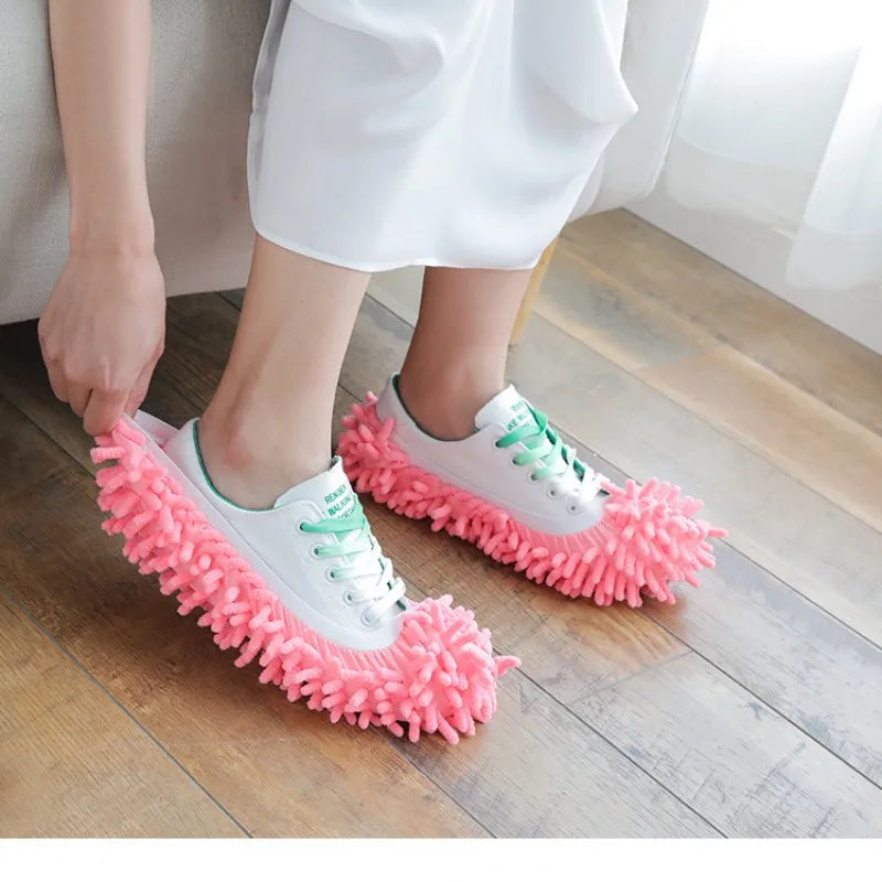 Mop Slippers - Dust Cleaning Floor Mop Shoe Covers