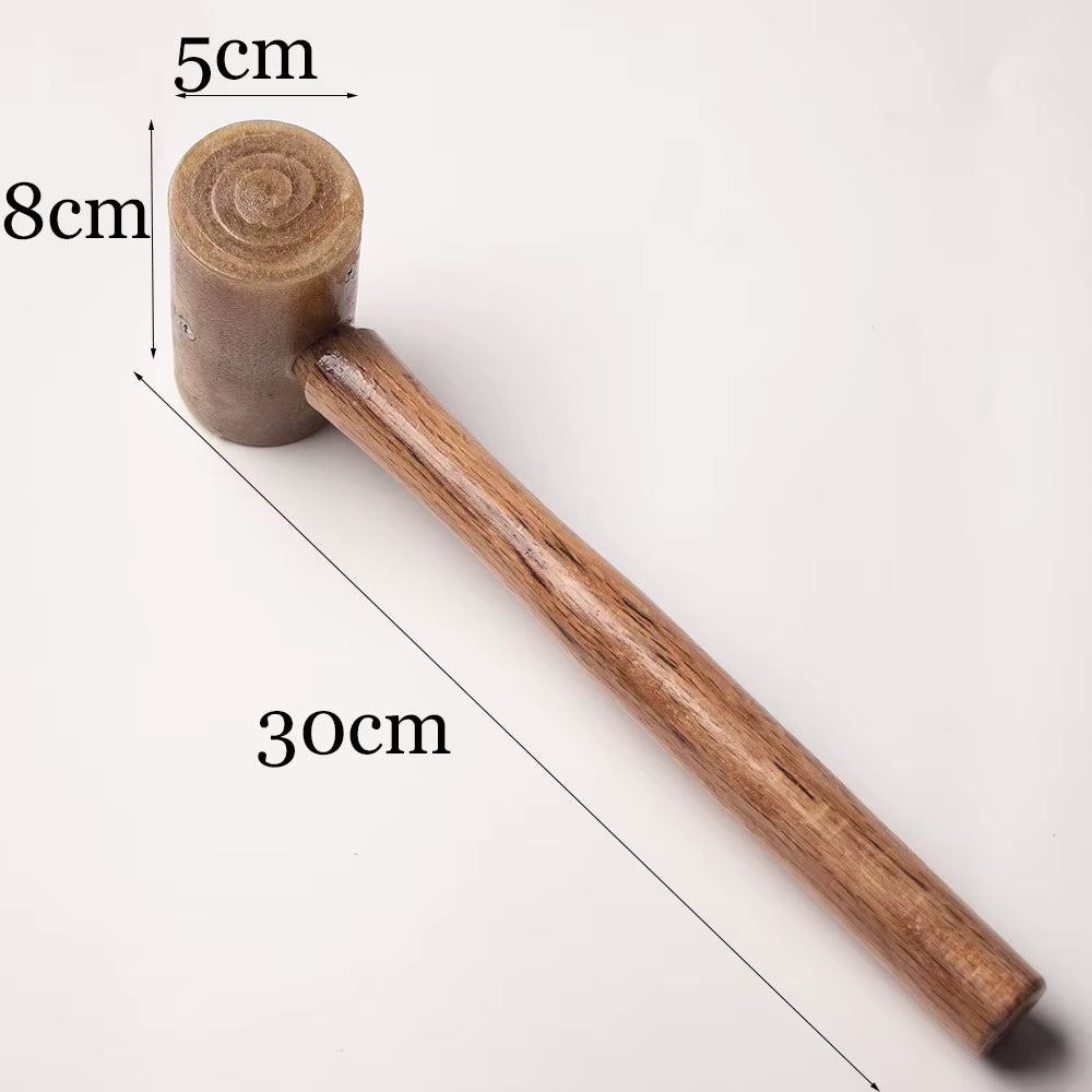 Rawhide Mallet with Wood Handle for Leathercraft Stamping – image 6