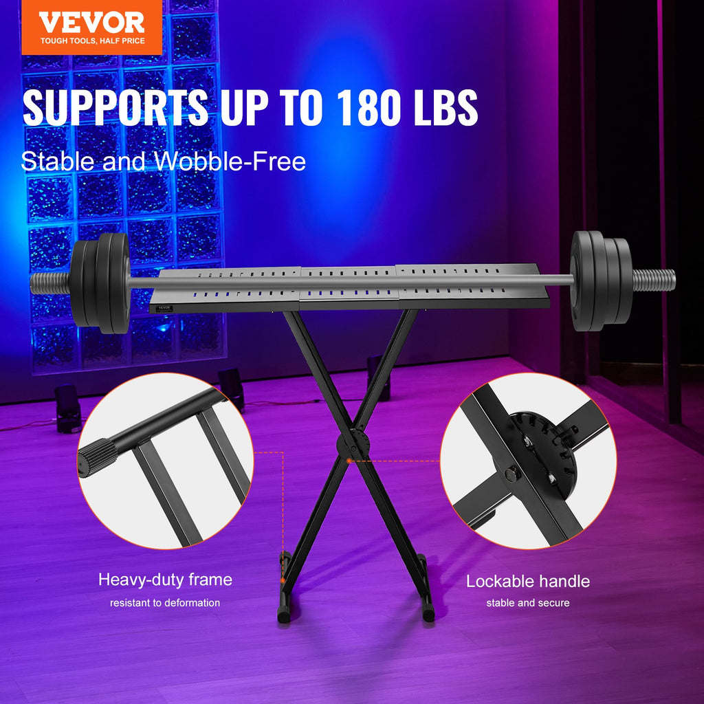 Portable DJ Laptop and Controller Stand, Expandable 32-43 Inch Top – image 2