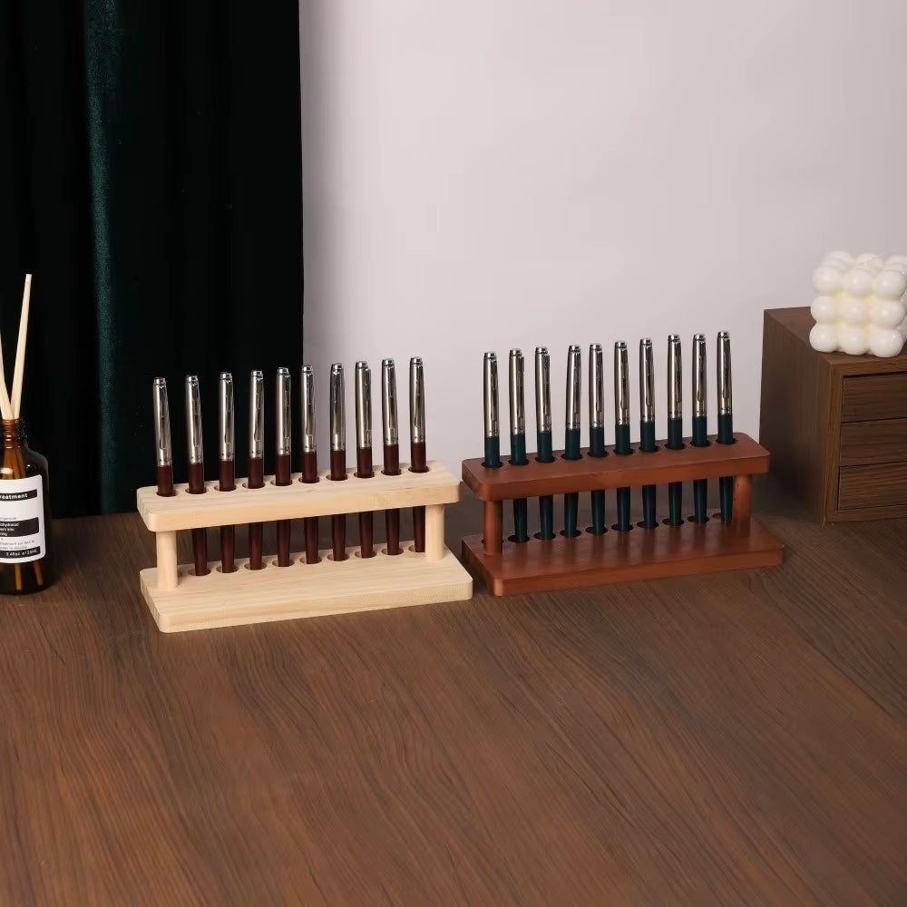 Wooden Pen Holder, Desk Organizer with Phone Slot – image 2