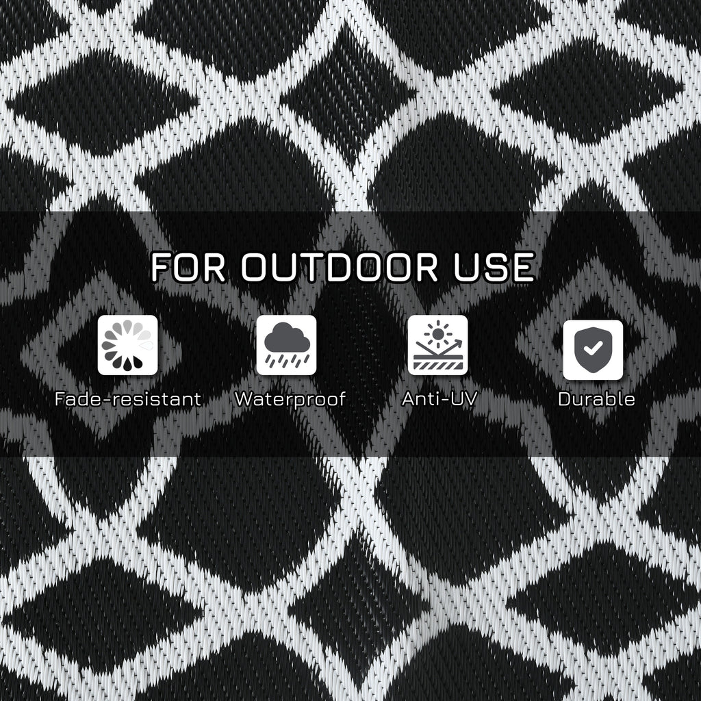 RV Outdoor Rug 9 x 18 ft, Reversible Camping Mat with Carry Bag – image 6