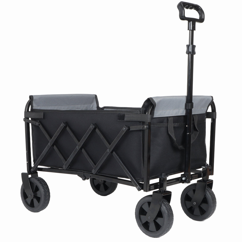 Collapsible Wagon with Wheels, 3-in-1 Folding Utility Cart, 220 lb – image 8