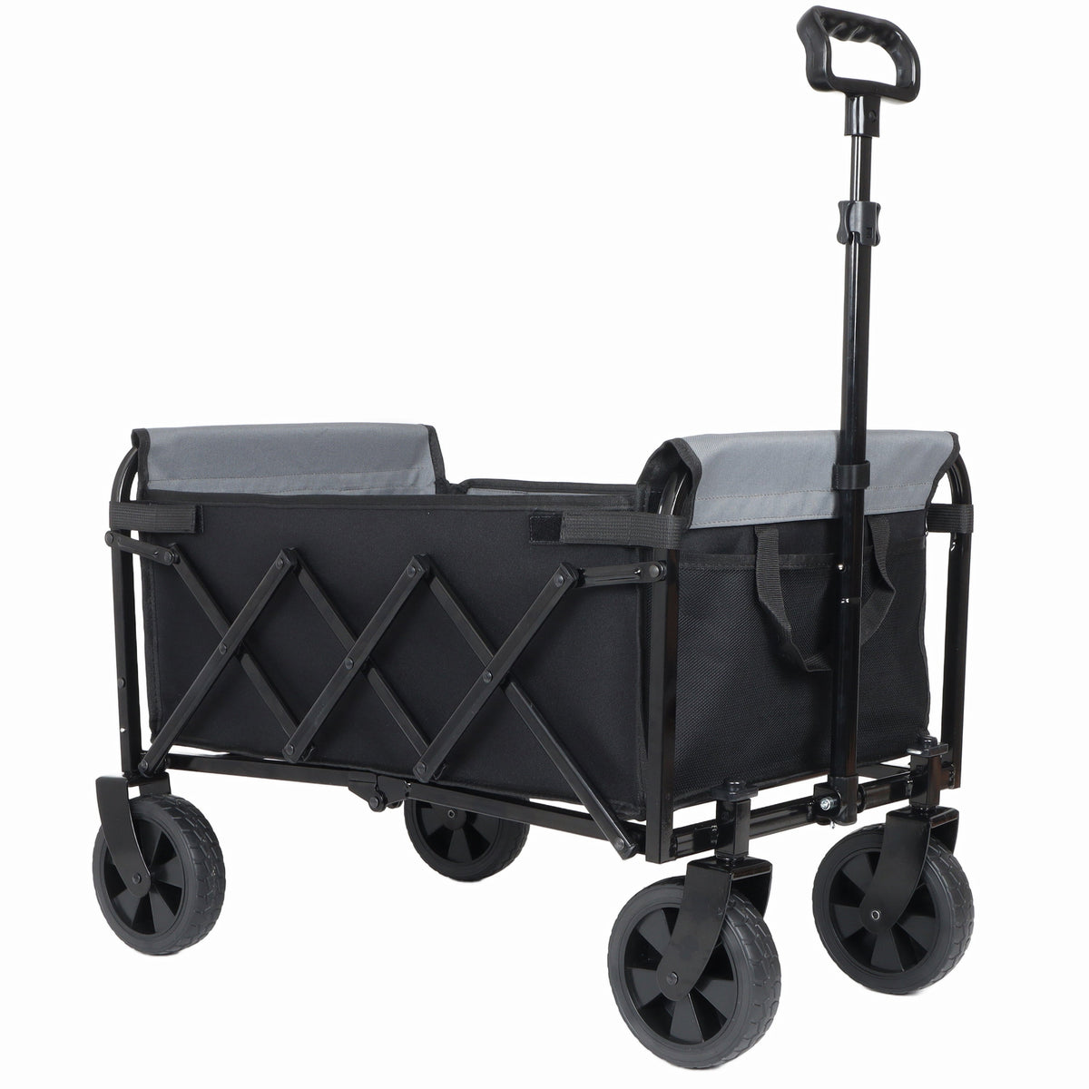Collapsible Wagon with Wheels, 3-in-1 Folding Utility Cart, 220 lb – image 8