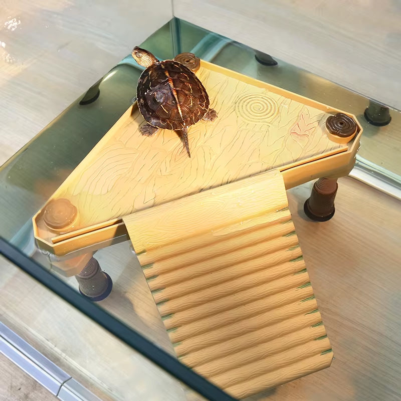 Floating Turtle Basking Platform with Climbing Ladder and Suction Cups – image 1