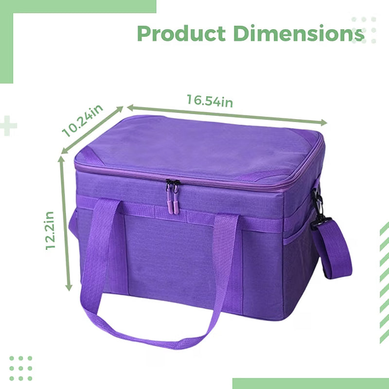 Camping Storage Bag 36L, 600D Plaid Tote with Waterproof Base – image 3