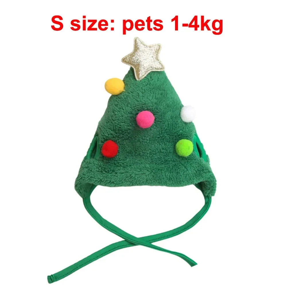 Christmas Pet Costume Set - Santa Hat & Scarf for Cats & Dogs