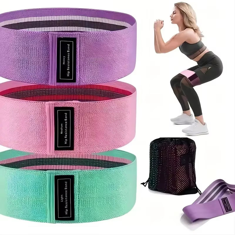 Fabric Resistance Bands Non-Slip Hip and Glute Loop Bands – image 4