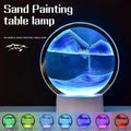 3D Moving Sand Art Lamp – 16-Color Hourglass Night Light