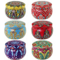 Candle Tin Jars 6 Pack with Lids for Candle Making
