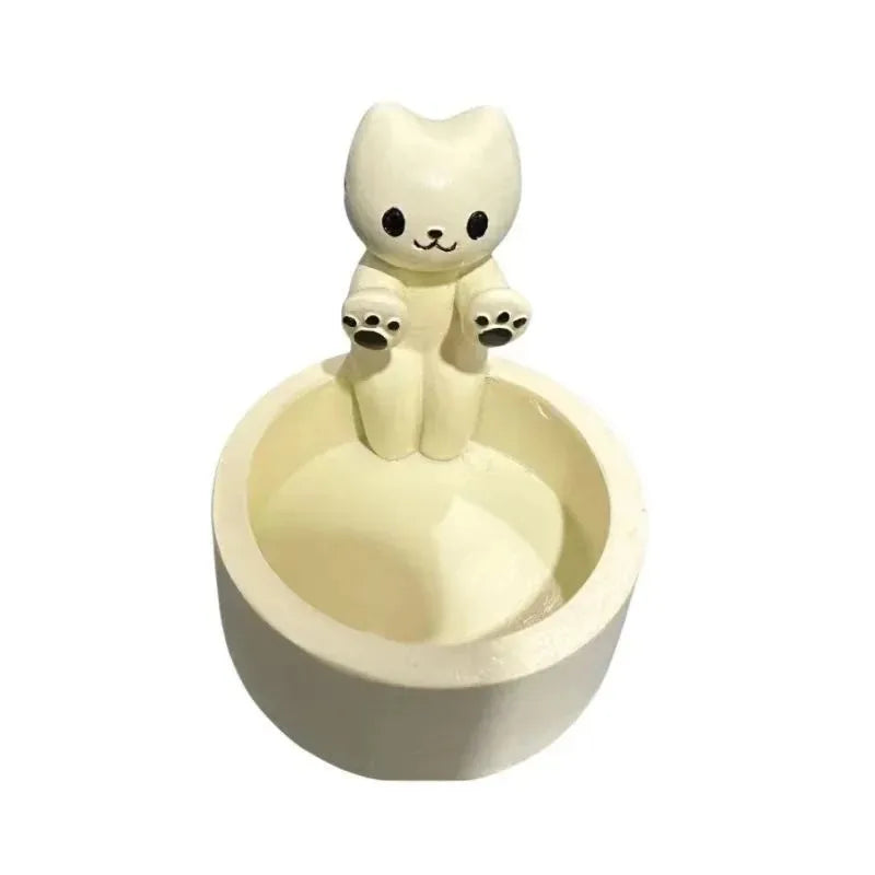 Cat Candle Holder - Cute Cat Candlestick Desk Ornament – image 6