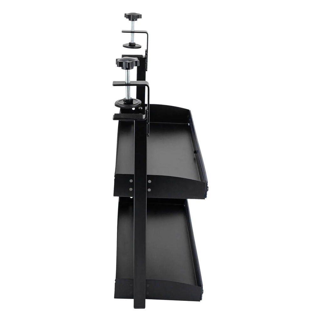 Clamp-On 2-Tier Desk Shelf, Mounts Above or Under Desk, No Drill – image 7
