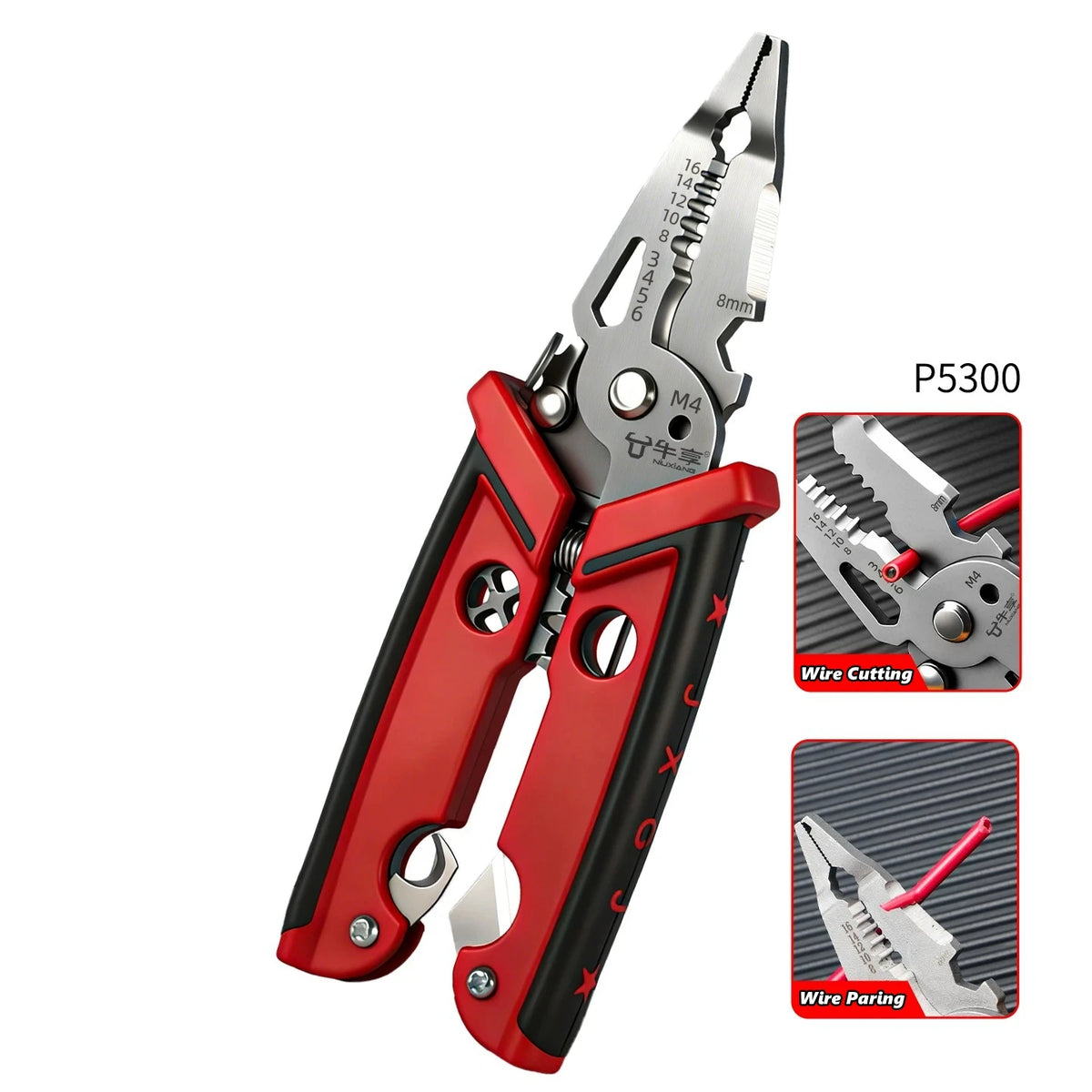 Wire Stripper Crimper Pliers 18-in-1 for Electrical Work